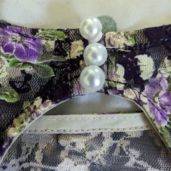 Minidress by freeway M purple floral, fully lined - Picture 8 of 8